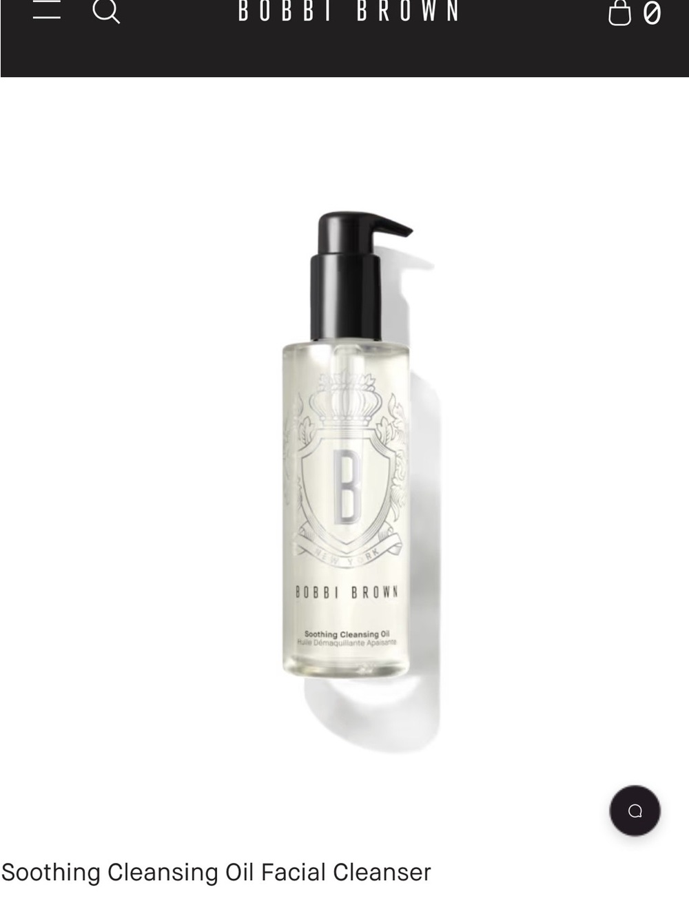 BNIB Bobbi Brown Soothing Cleansing Oil Facial Cleanser ** Full size 200 ml**